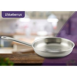Blueberry's Stainlees Steel  3ply Base Fry Pan 24c...