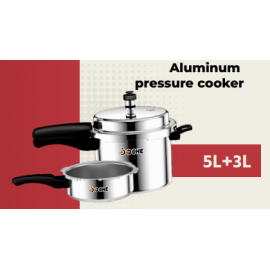 Boche Aluminium Pressure Cooker 5+3Litre