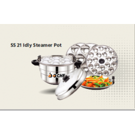Boche Stainless Steel 21 Idly Steamer Po...