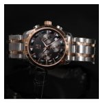 D'QUE International Special Edition Watch - 0424 - Rose Gold and Silver Chain