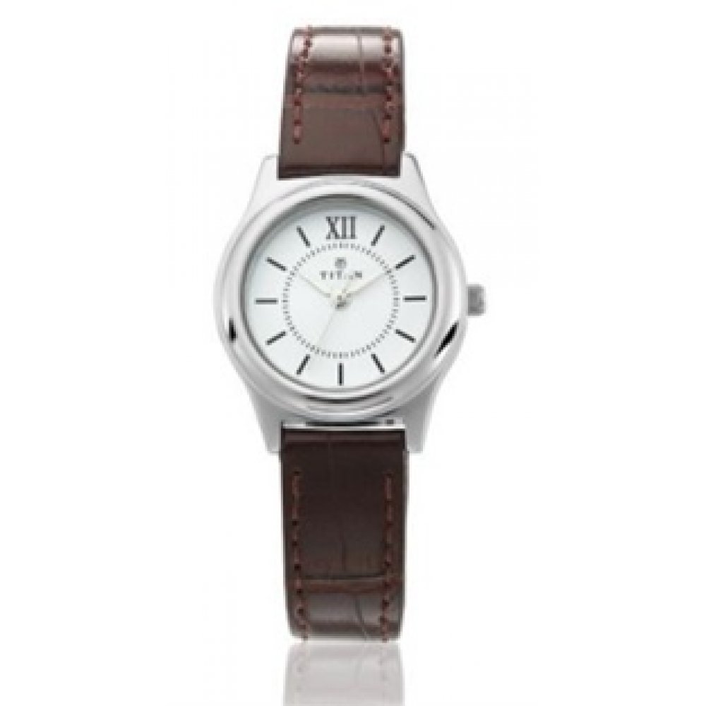 Titan Womens Classique Watch with Metal Brown Strap - 99201SL01 