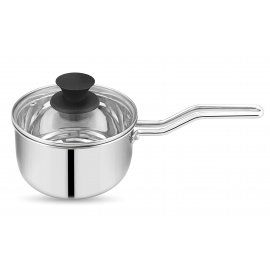 Le Wàre TriPly Sauce Pan 160 with Glass Lid